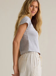 Alana V Neck Fitted Tee Detail 3 - AS Kids