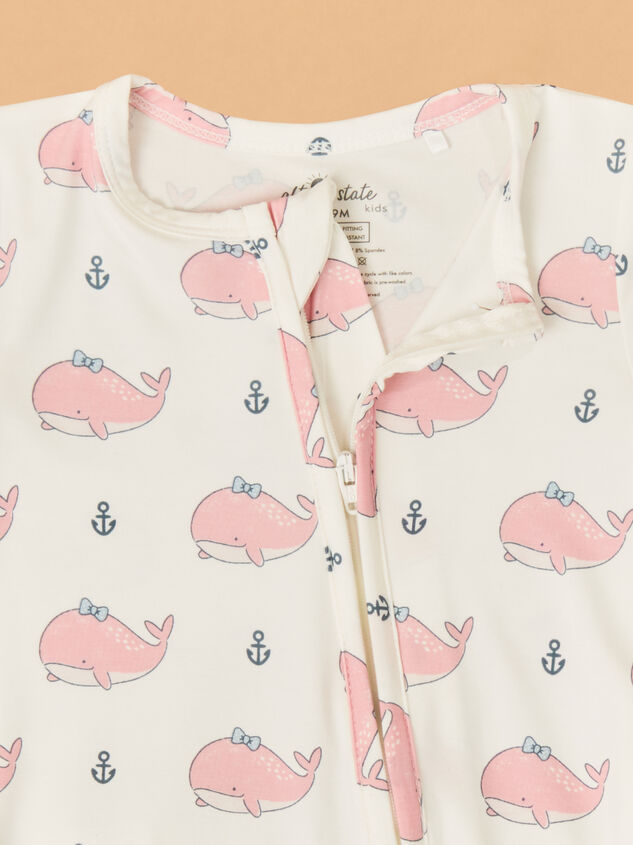 Brooke Bubbly Whale Footie Detail 3 - ALTAR'D STATE KIDS