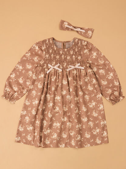 Elise Floral Puff Sleeve Dress - AS Kids