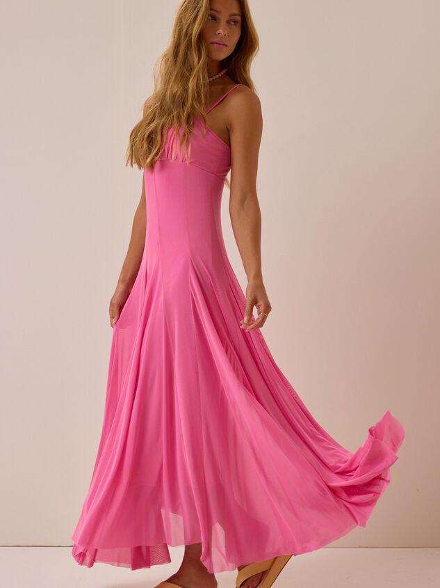 Bianka Drop Waist Maxi Dress Detail 5 - AS Kids
