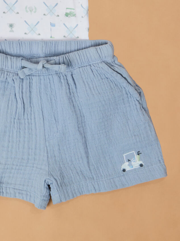 Ellis Golf Top and Shorts Baby Set Detail 3 - ALTAR'D STATE KIDS