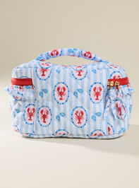 Seaside Lobster Quilted Cosmetic Bag Detail 3 - ALTAR'D STATE KIDS
