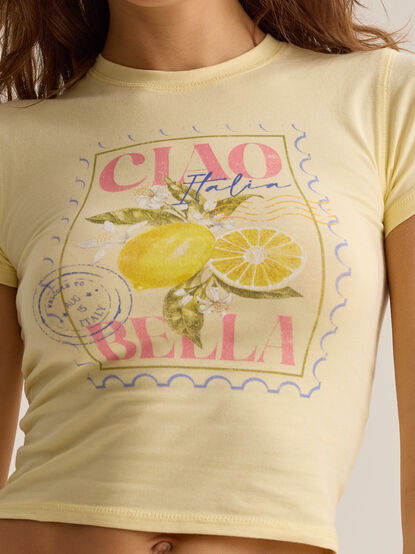 Ciao Bella Postcard Baby Tee - AS Kids