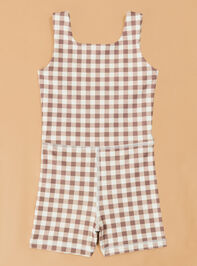 Lena Gingham Unitard - AS Kids