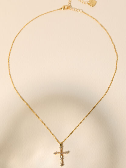 Radiant Cross Charm Necklace - ALTAR'D STATE KIDS