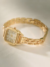 Square Face Watch Panther Link Detail 2 - AS Kids