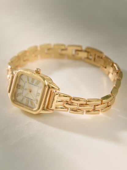 Square Face Watch Panther Link - AS Kids