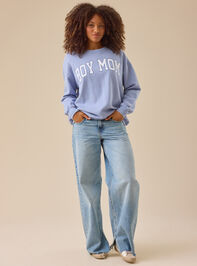 Boy Mom Graphic Sweatshirt Detail 3 - ALTAR'D STATE KIDS