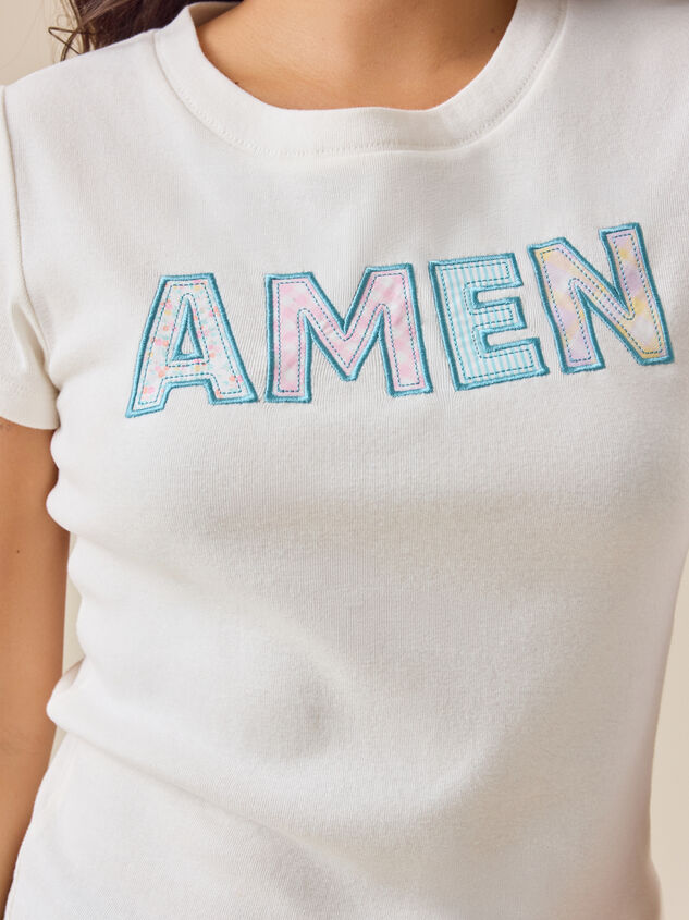 Amen Baby Tee Detail 2 - ALTAR'D STATE KIDS