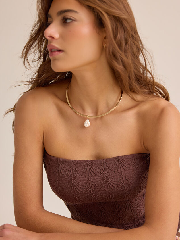 Pearl Drop Collar Charm Necklace - AS Kids