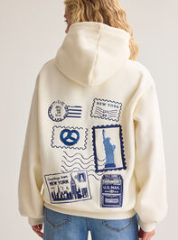 NYC Postage Hoodie Detail 2 - AS Kids