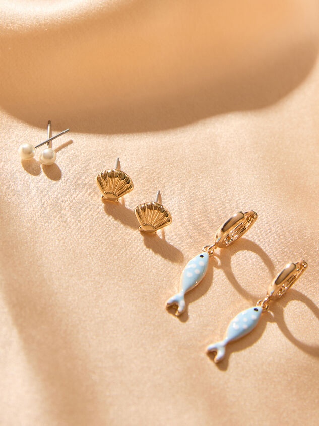 Mermaid&rsquo;s Pick Earring Set - AS Kids