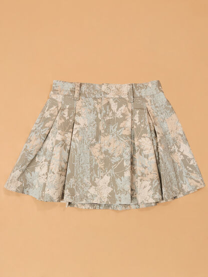 Calli Camo Pleated Skort - AS Kids