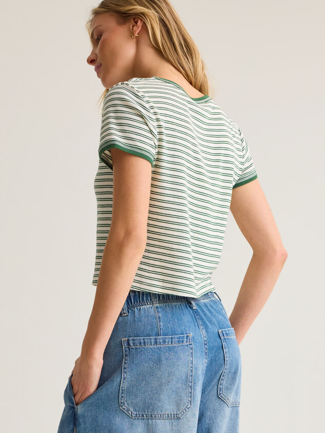 Aspen Stripe Tee Detail 5 - AS Kids
