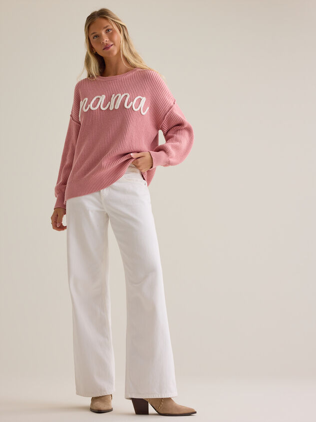 Maeve Mama Topstitch Sweater Detail 3 - AS Kids