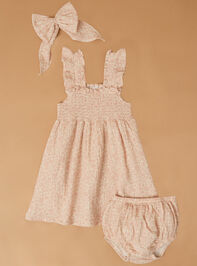 Harper Floral Dress with Bow - ALTAR'D STATE KIDS