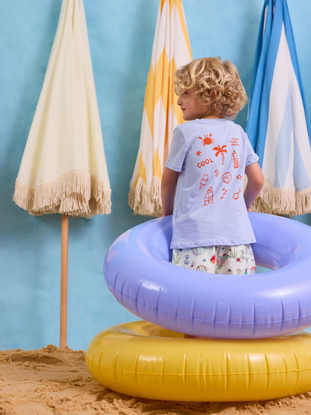 If Lost At Beach Tee Detail 5 - AS Kids
