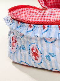 Seaside Lobster Quilted Cosmetic Bag Detail 6 - ALTAR'D STATE KIDS
