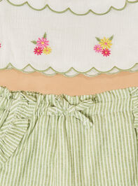 Katie Floral Top and Short Set Detail 2 - ALTAR'D STATE KIDS