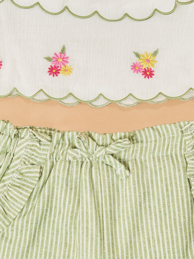 Katie Floral Top and Short Set Detail 2 - ALTAR'D STATE KIDS