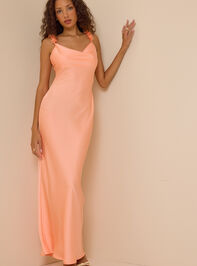 Scarlett Satin Maxi Dress Detail 5 - ALTAR'D STATE KIDS