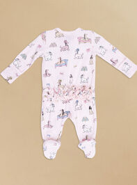 Fancy Dog Ruffle Footie Detail 2 - AS Kids