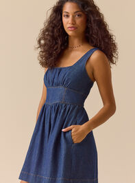 Ava Denim Mini Dress Detail 2 - ALTAR'D STATE KIDS