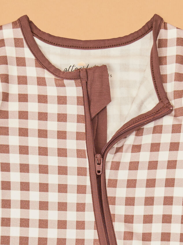 Ellan Gingham Romper Detail 3 - AS Kids