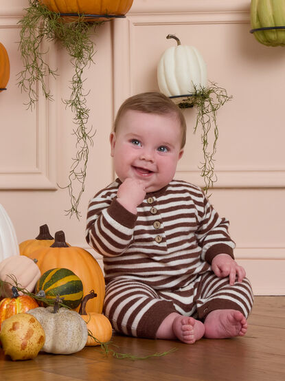 Arthur Striped Long Sleeve Jumpsuit - AS Kids