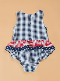 Liberty Gingham Ruffle Bubble Detail 3 - AS Kids