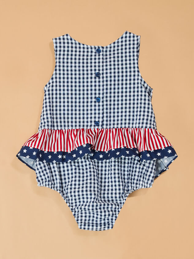 Liberty Gingham Ruffle Bubble Detail 3 - AS Kids