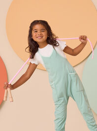 Elena Ribbed Lettuce-Edge Tee - AS Kids
