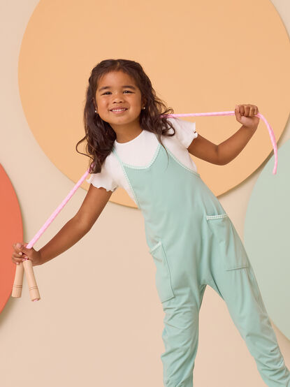 Elena Ribbed Lettuce-Edge Tee - AS Kids