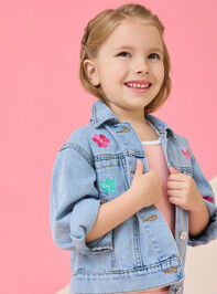 Maya Embroidered Denim Jacket Detail 2 - ALTAR'D STATE KIDS