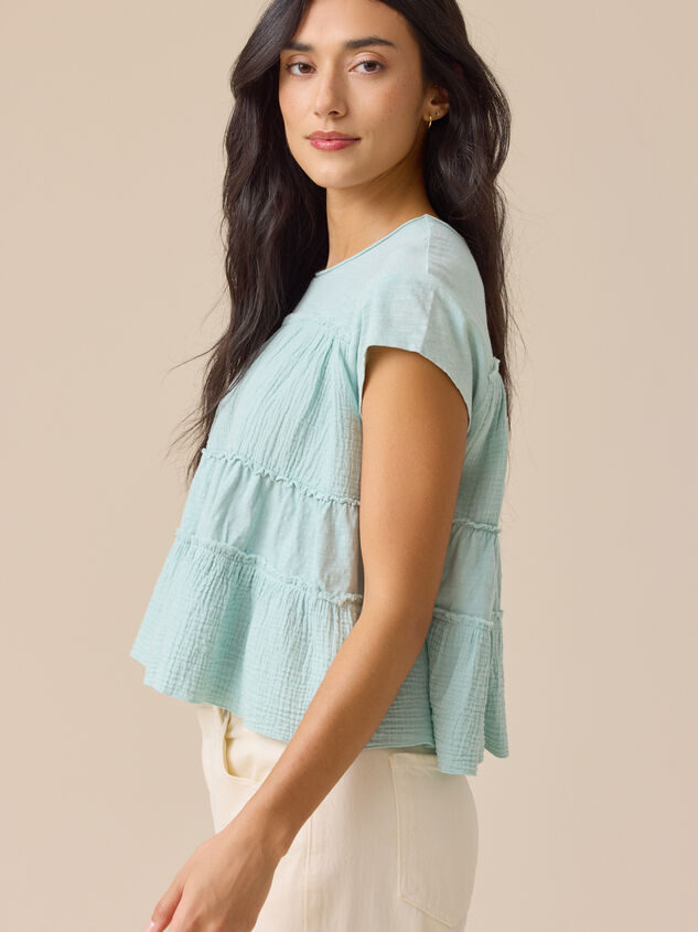 Mara Tiered Babydoll Top Detail 4 - ALTAR'D STATE KIDS