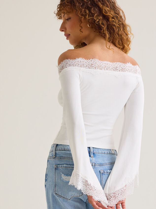 Reagan Lace Long Sleeve Top Detail 6 - AS Kids