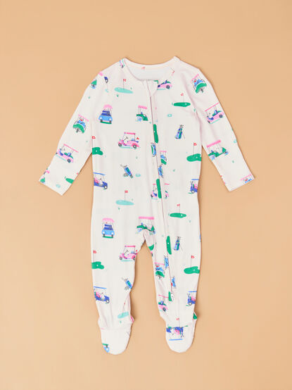 Vivian Vintage Golf Ruffle Footie - ALTAR'D STATE KIDS