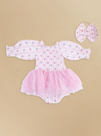 Emory Floral Tutu Bubble with Bow - ALTAR'D STATE KIDS