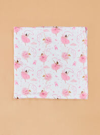 Ribbon Ballerina Swaddle and Hat Detail 2 - AS Kids