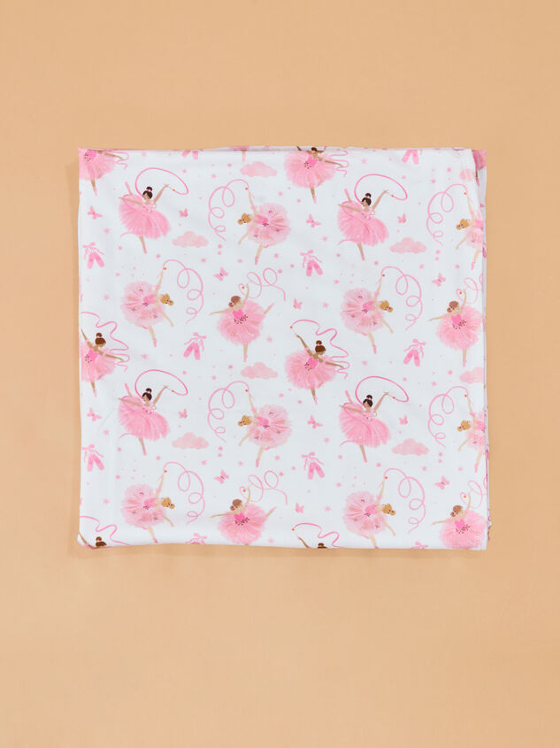 Ribbon Ballerina Swaddle and Hat Detail 2 - AS Kids
