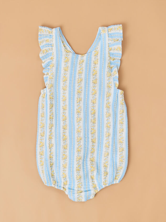 Winnie Mae Stripe Sunsuit Detail 2 - ALTAR'D STATE KIDS