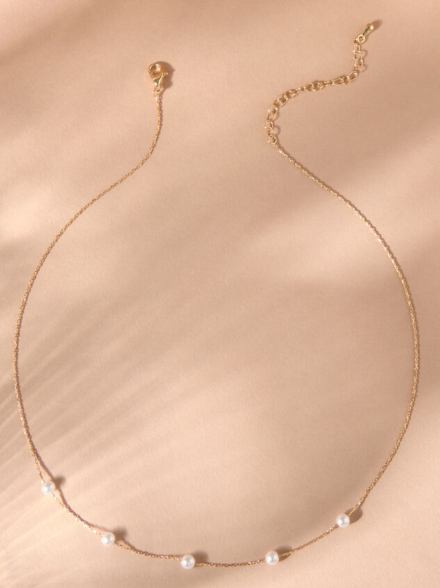 18k Gold Pearl Charm Necklace Detail 3 - ALTAR'D STATE KIDS