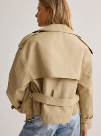 Elowen Cropped Trench Jacket Detail 7 - AS Kids