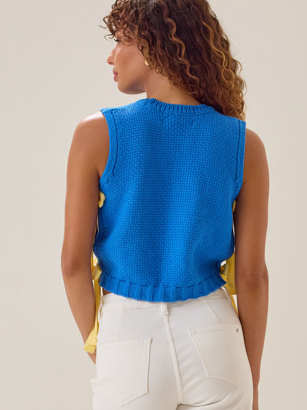 Charlie Side Tie Sweater Tank Detail 6 - AS Kids