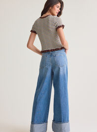 Rylan Striped Knit Tee Detail 4 - AS Kids