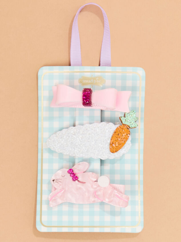 3-Piece Easter Hair Clip Set by Mudpie - ALTAR'D STATE KIDS