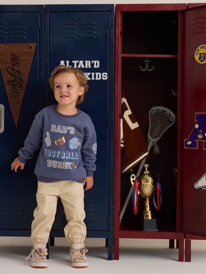 Dad's Football Buddy Crewneck - AS Kids