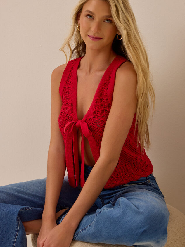 Tyra Crochet Vest Detail 4 - AS Kids