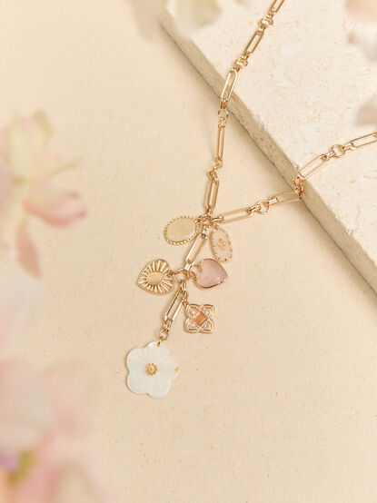 Belle Charm Cluster Necklace - ALTAR'D STATE KIDS