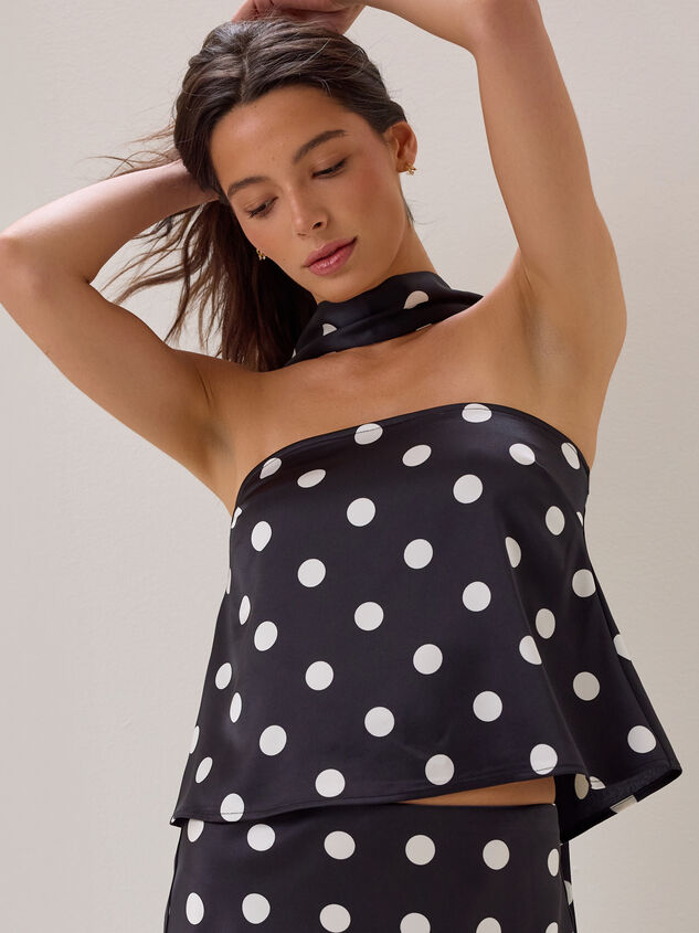 Nancie Polka Dot Scarf Top Detail 3 - AS Kids